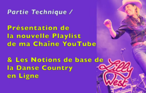 NOTION DE BASE DES PAS COUNTRY PAR LILY WEST