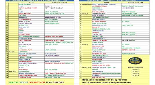 PLAYLIST 20 OCTOBRE 2024